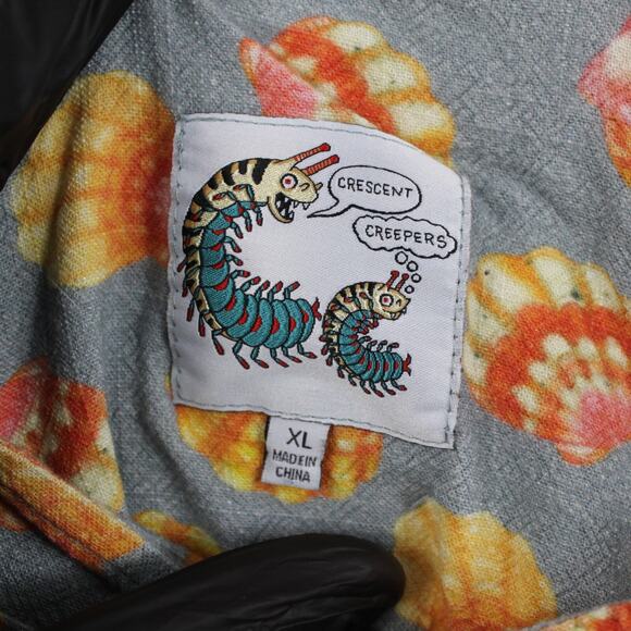 Crescent Creepers Romper Overalls Shorts Hawaiian Sunrise Sea Shell XL - Picture 8 of 12